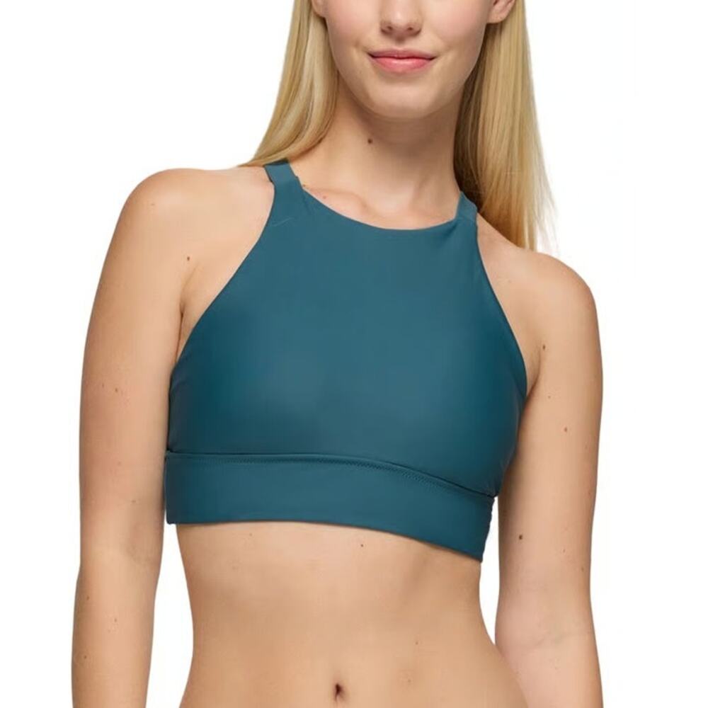 Prana Marine Street Swim Top Women's S Catalina High Neck Halter Style Bikini